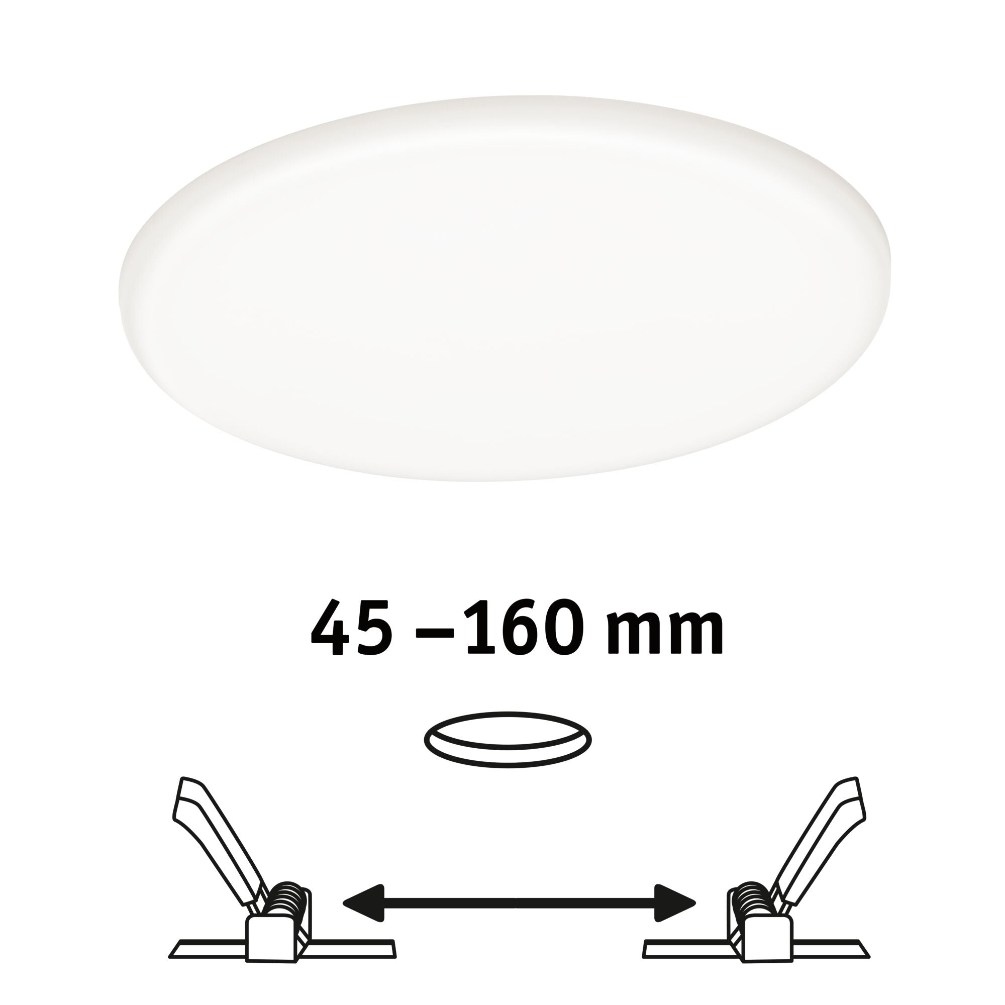 VariFit Veluna IP44 rund 185mm 17,5W 1400lm 4000K Satin dimmbar - Paulmann - 93067
