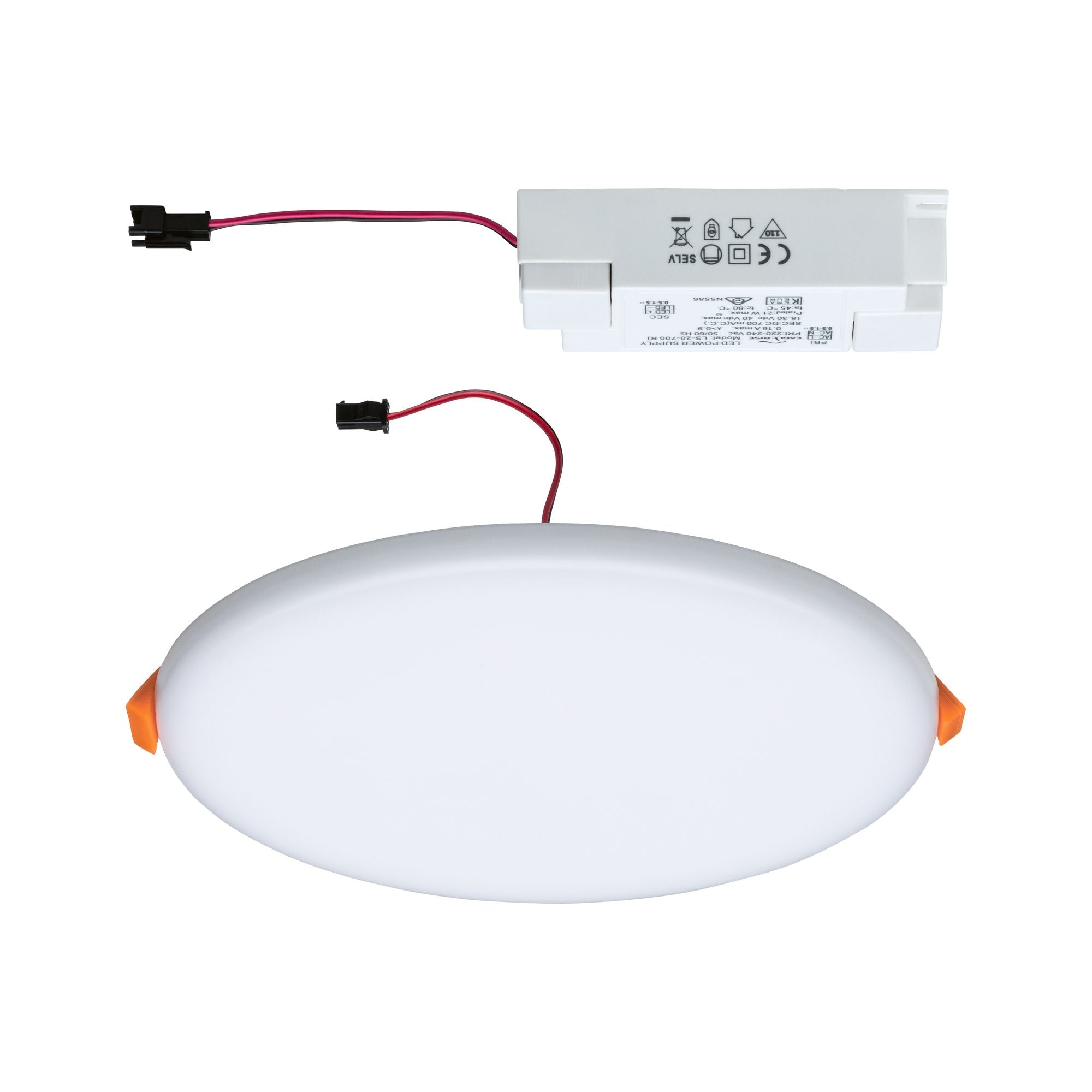 VariFit Veluna IP44 rund 185mm 17W 1400lm 3000K Satin - Paulmann - 92389