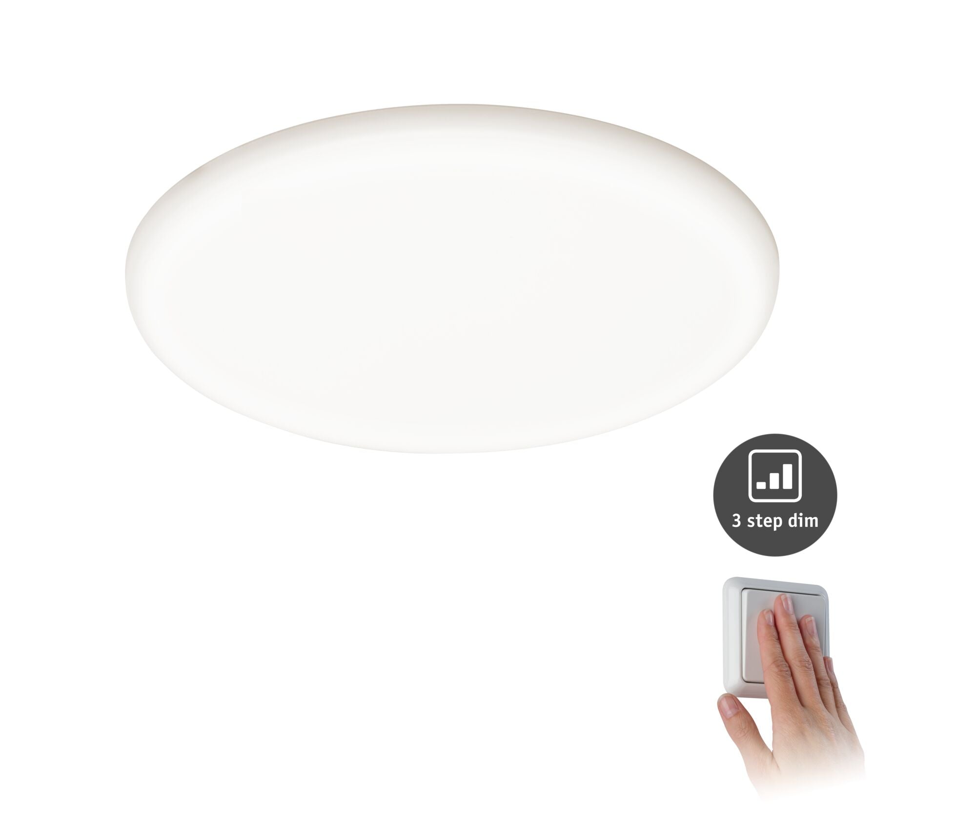 VariFit Veluna IP44 rund 215mm 22W 1700lm 4000K Satin dimmbar - Paulmann - 93068