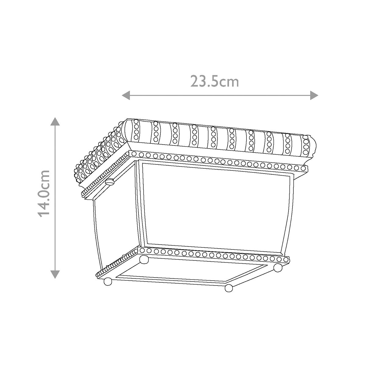 Venetian Rain 2 - flammige Deckenleuchte - Gebürstete Bronze - Elsteadlighting - KL - VENETIAN - F