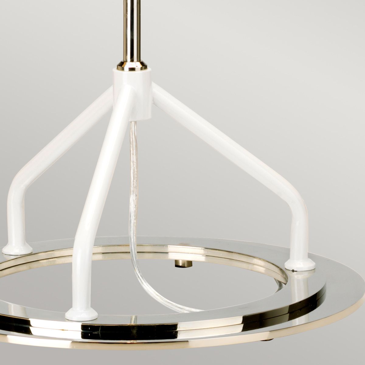 Vicenza Tischlampe - Dunkelgraues poliertes Nickel