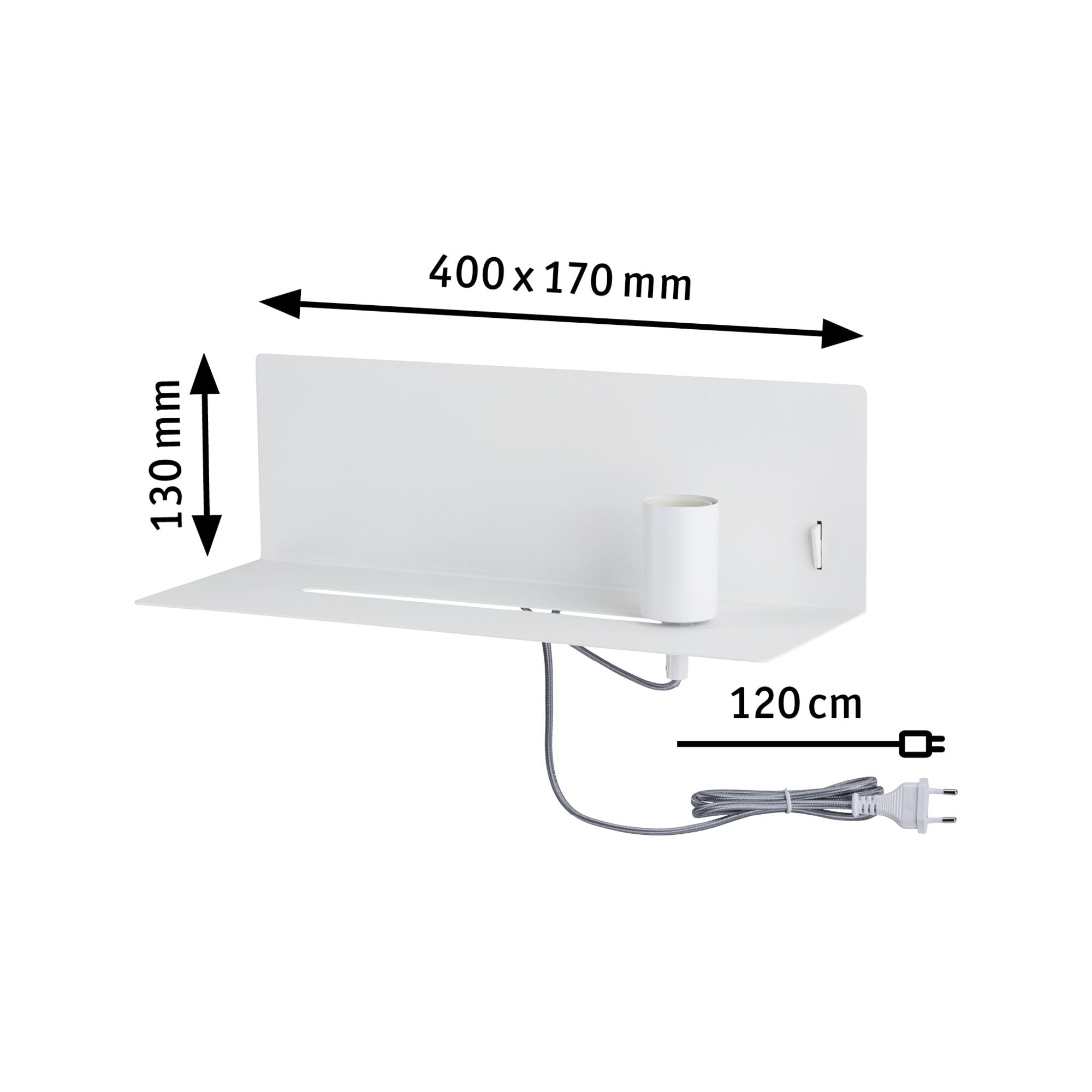 Wandleuchte Devara E27 230V max. 40W dimmbar Weiß - Paulmann - 78915