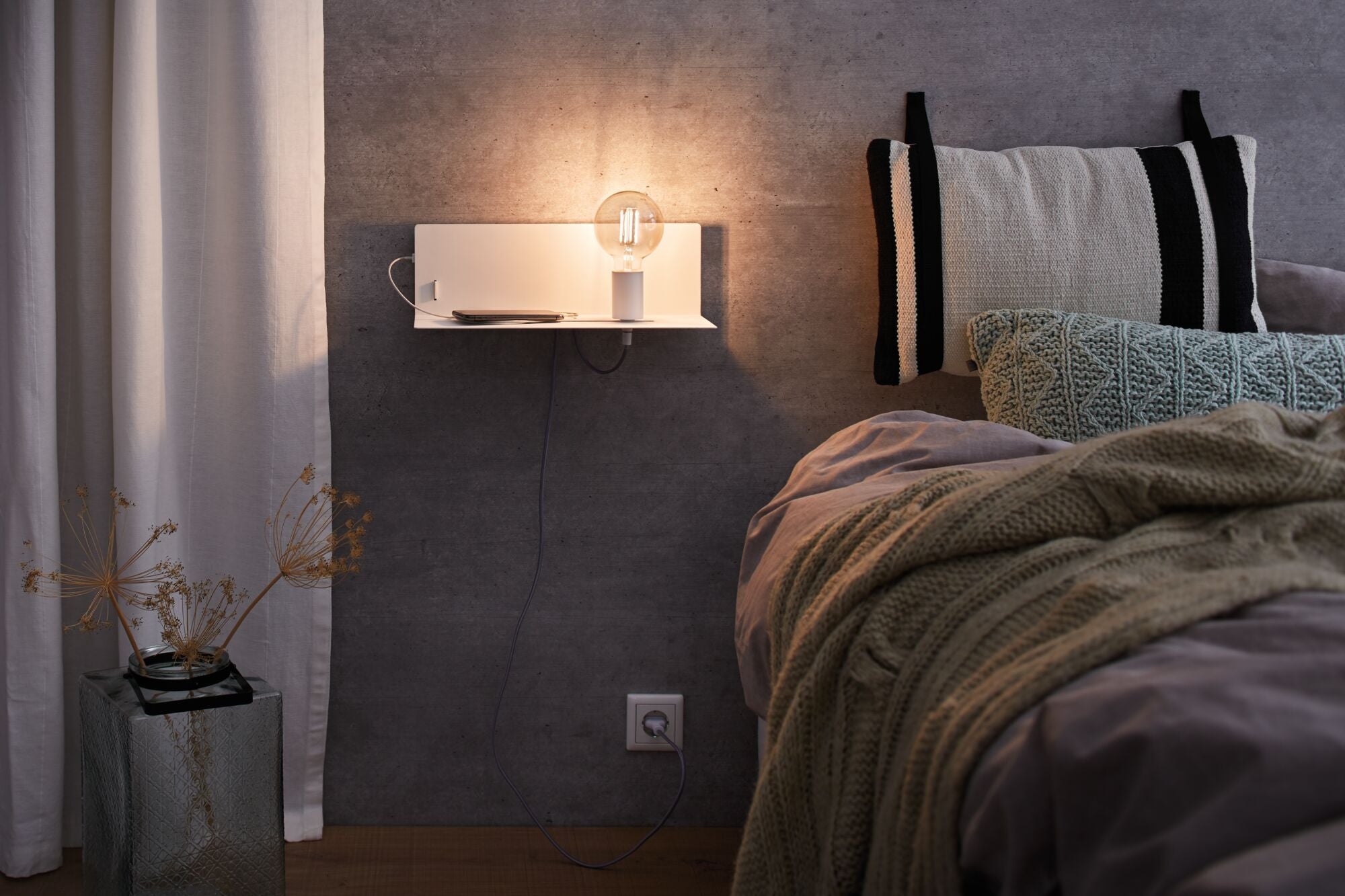 Wandleuchte Devara E27 230V max. 40W dimmbar Weiß - Paulmann - 78915