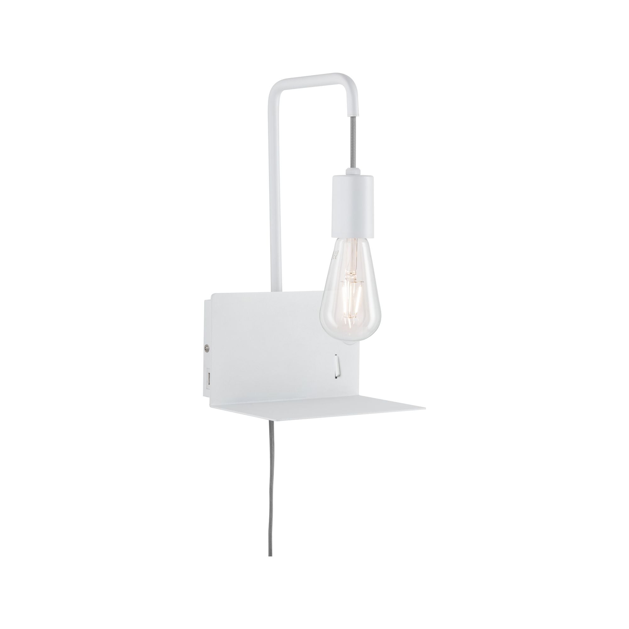 Wandleuchte mit Ablage Calvani E27 230V max. 40W dimmbar Weiß - Paulmann - 79812