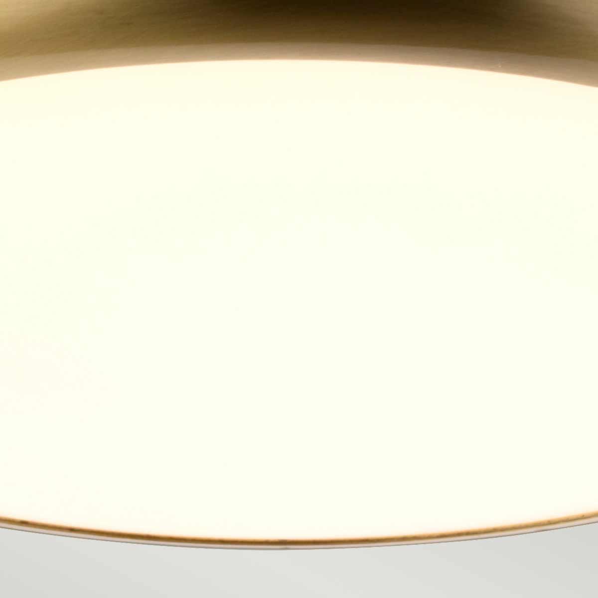 Welland 1-flammige Mini-LED-Deckenleuchte - gealtertes Messing