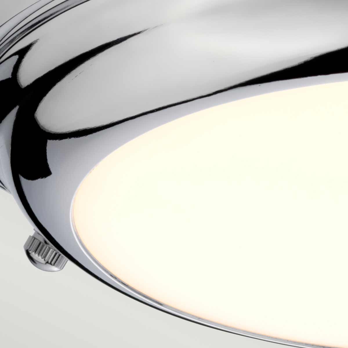 Welland 1-flammige Mini-LED-Deckenleuchte, poliertes Chrom