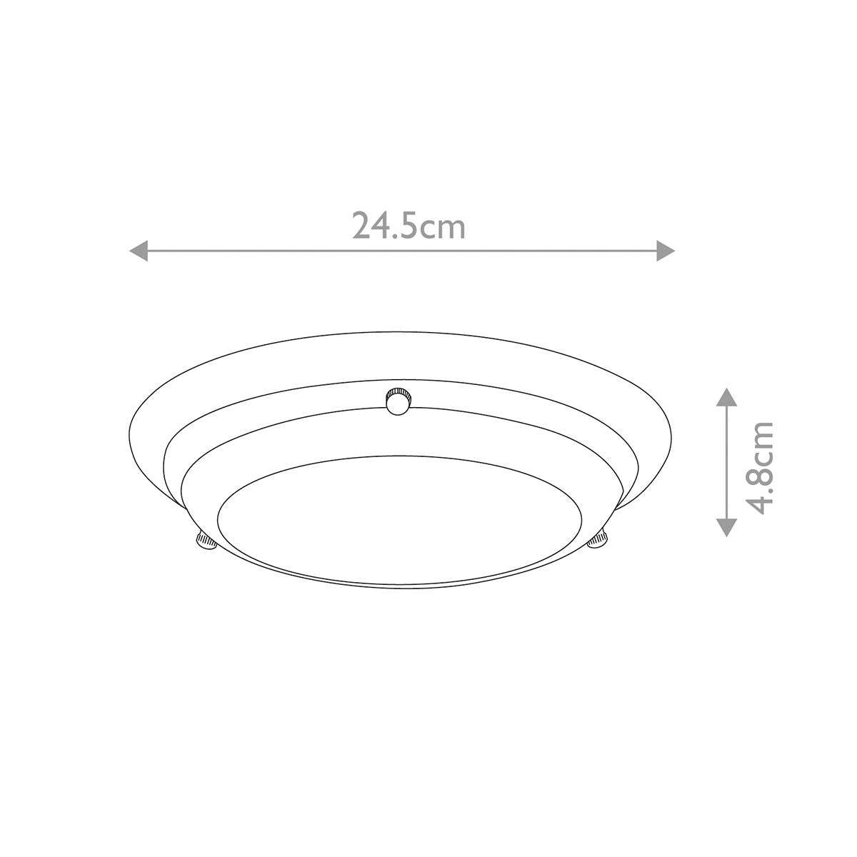 Welland 1-flammige Mini-LED-Deckenleuchte, poliertes Chrom