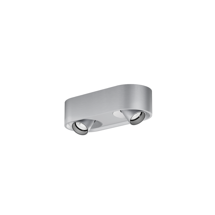 WEVER & DUCRÉ QITO 2.0 Deckenaufbauleuchte – Aluminium