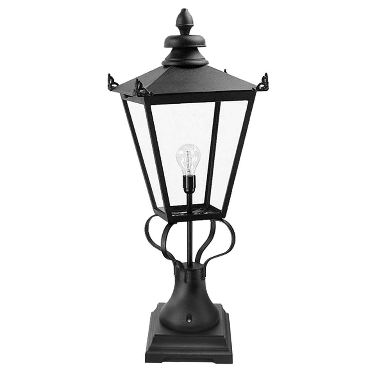 Wilmslow 1 - flammige Sockellaterne - Schwarz - Elsteadlighting - WSLN1 - BLACK