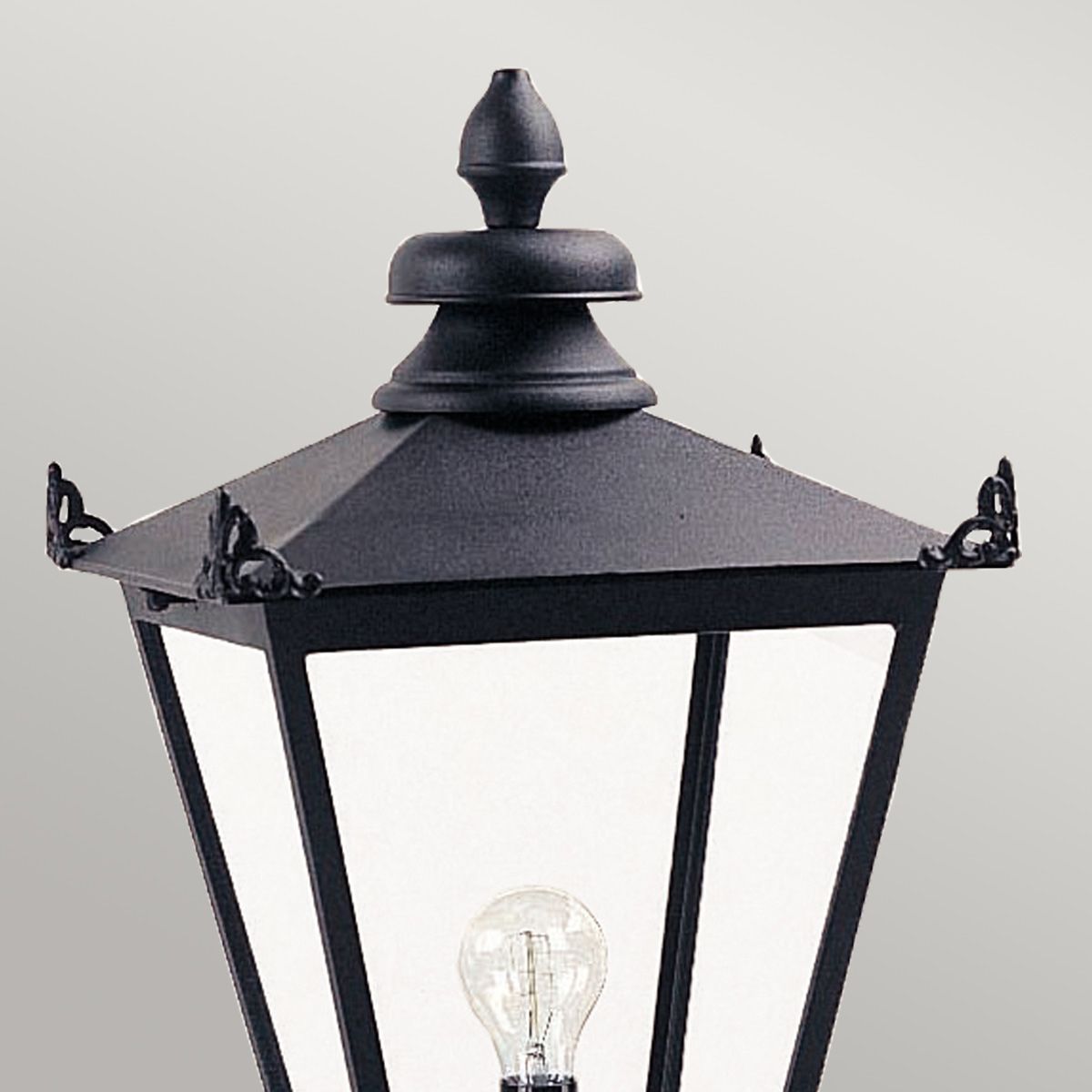 Wilmslow Laterne mit 1 Licht (nur Kopf) – Schwarz - Elsteadlighting - WSLL1 - BLACK