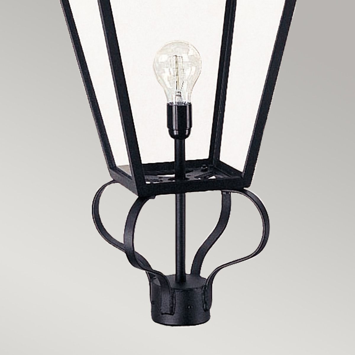 Wilmslow Laterne mit 1 Licht (nur Kopf) – Schwarz - Elsteadlighting - WSLL1 - BLACK