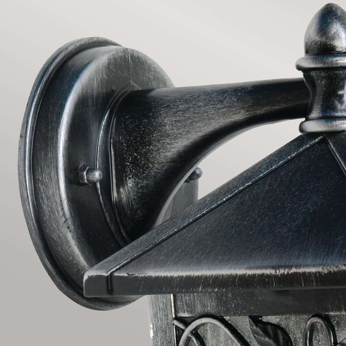 Winchcombe Wandlaterne mit 1 Licht, Schwarz/Silber - Elsteadlighting - GZH - WC2