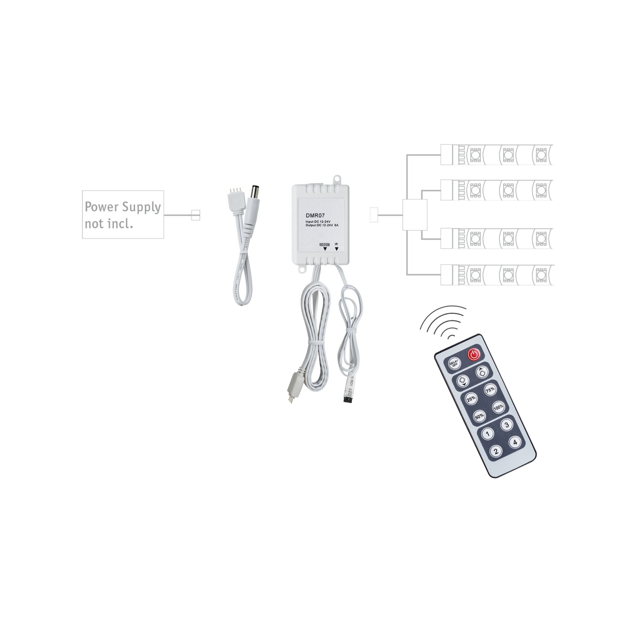 YourLED Dimm/Switch DC 12V max. 60W Weiß - Paulmann - 70461