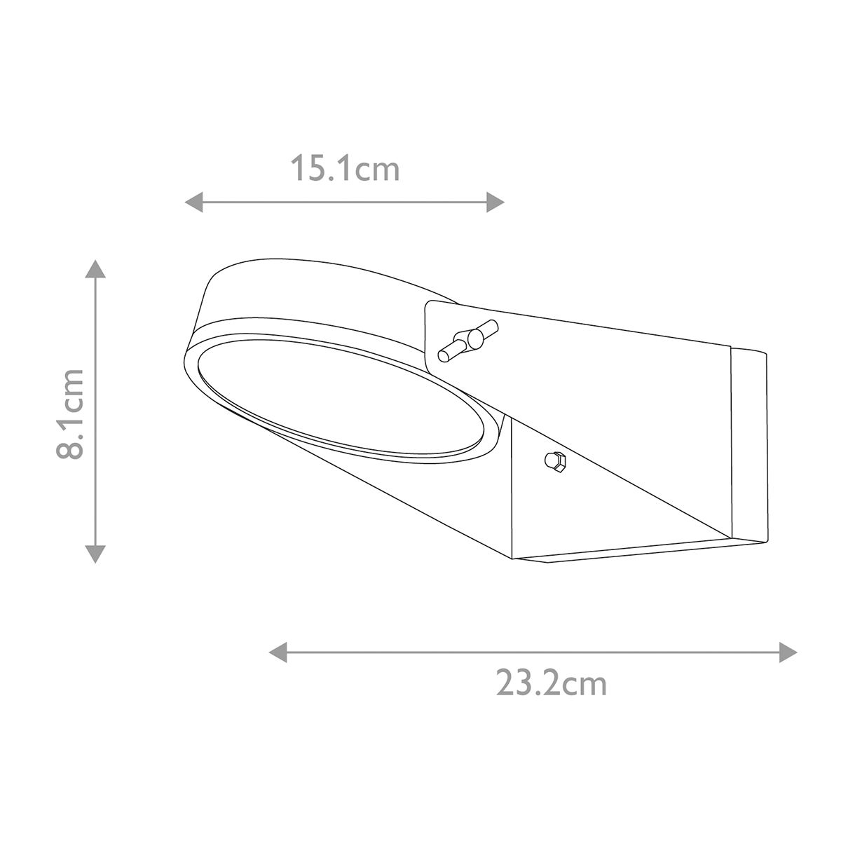 Zola LED - Wandlaterne - Grau - Elsteadlighting - ZOLA