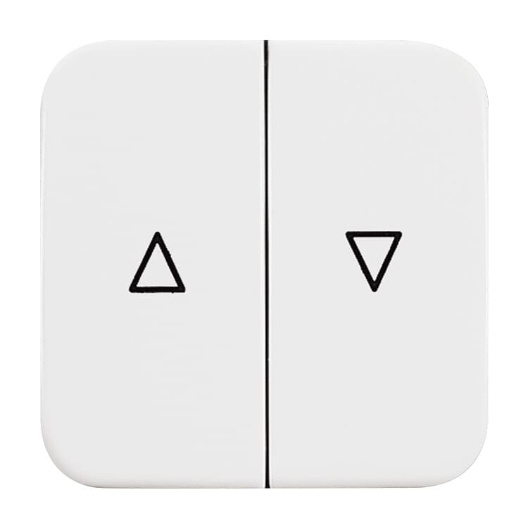 2504-214 Rocker symbol "arrows" for blinds, 2-way alpine white - Reflex SI