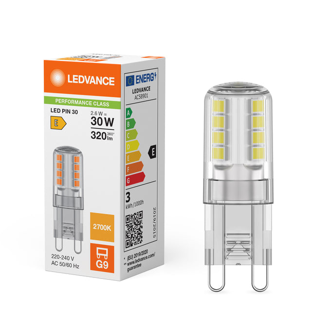 LEDVANCE Parathom PIN 30 G9 2700 Kelvin - Nicht dimmbar