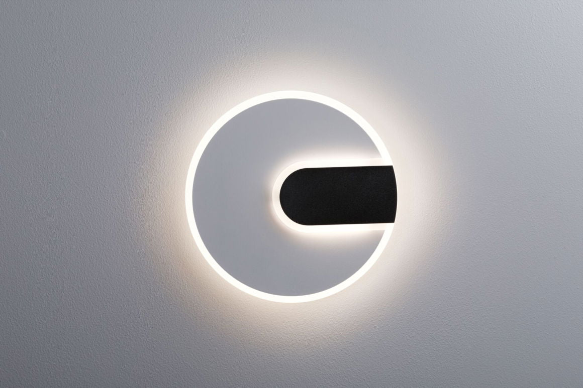 LED Wandleuchte 2Form  4000K 1160lm / 430lm 230V 9W / 3,5W Weiß/Schwarz