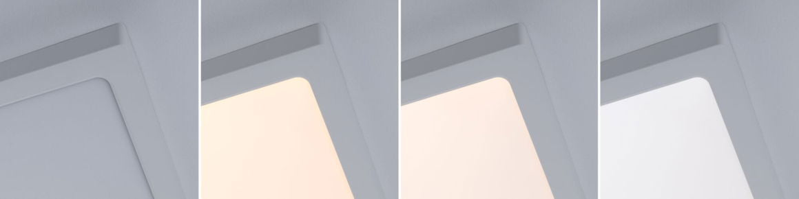 LED Panel Abia 2 White Select Dämmerungsgesteuerter Bewegungsmelder (HF) eckig 400x400mm 16W 1400lm 2700 - 4000K Weiß
