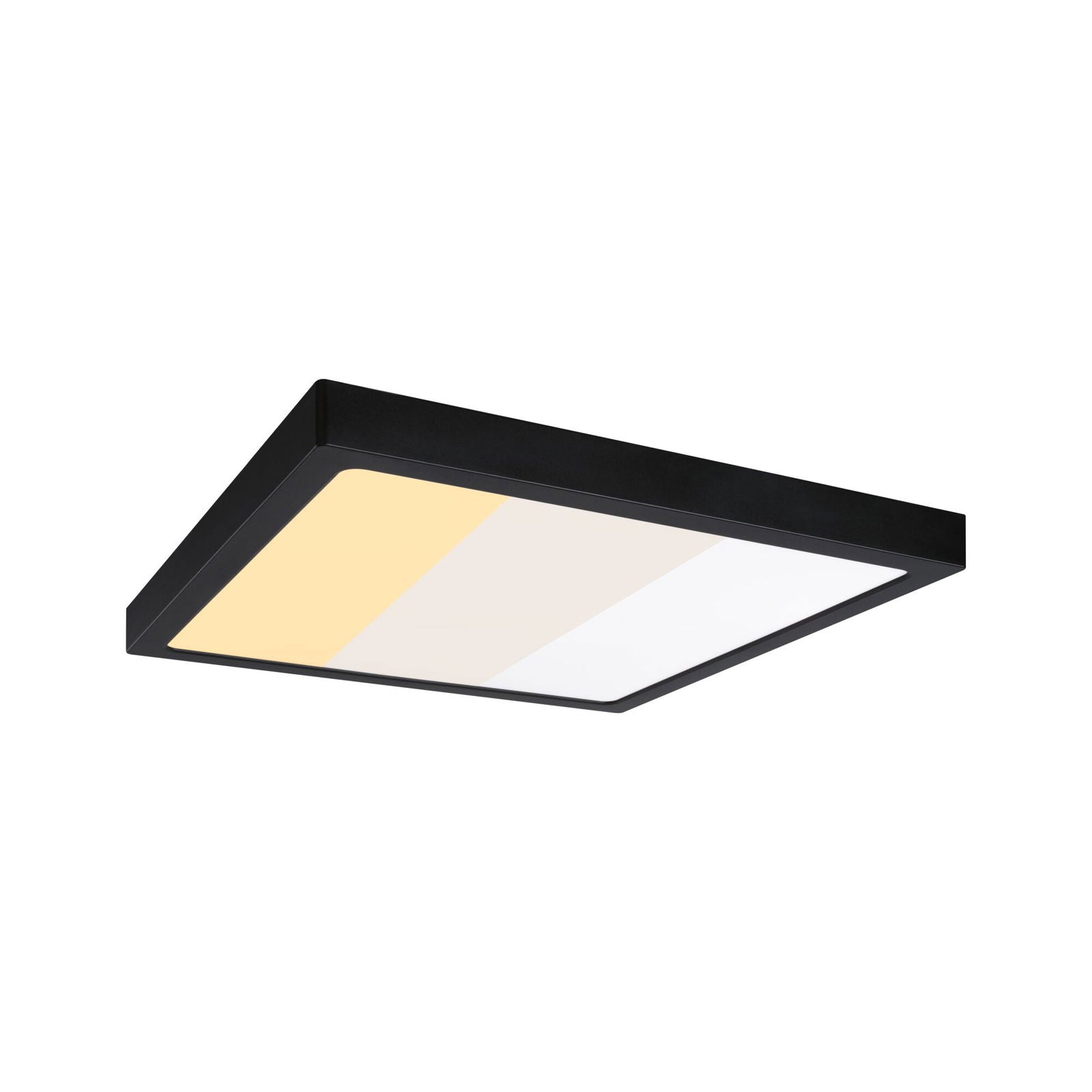 Dalle LED Abia 2 White Select Détecteur de mouvement crépusculaire (HF) carré 400x400mm 16W 1400lm 2700 - 4000K Noir