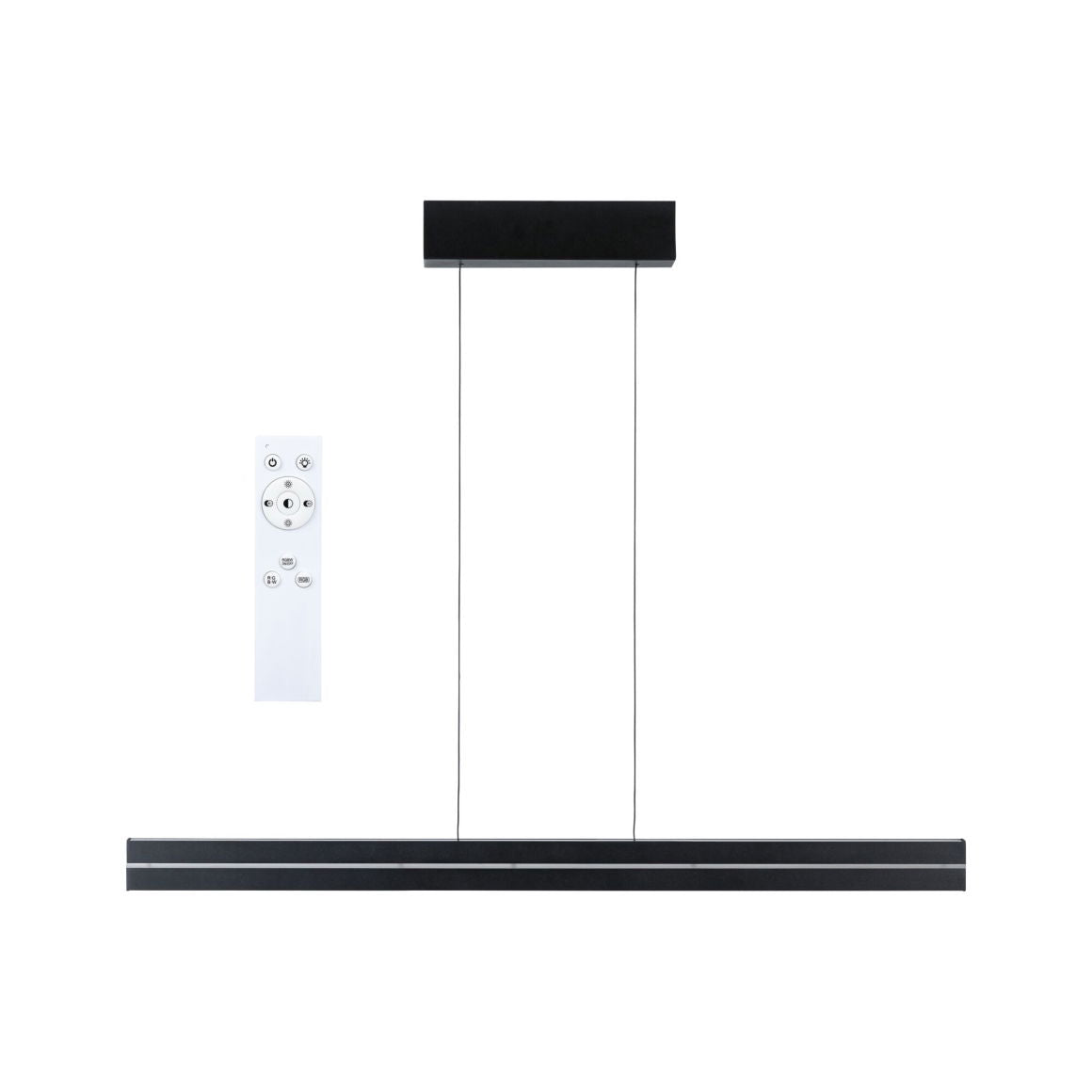 LED Pendelleuchte Raiko  RGBW+ 2300lm / 370lm 19W / 6W Schwarz - Paulmann - lightnox.de