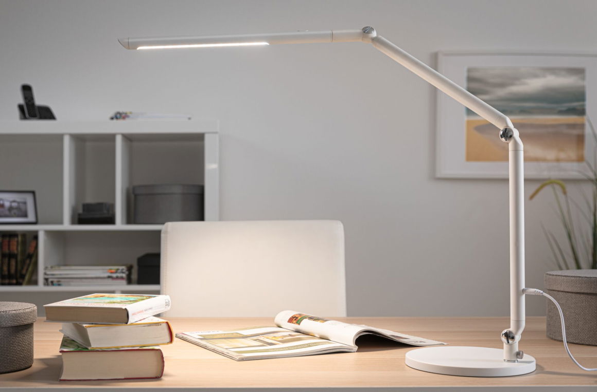 LED Schreibtischleuchte FlexBar  White Switch 1000lm 9,5W Weiß Tischleuchte