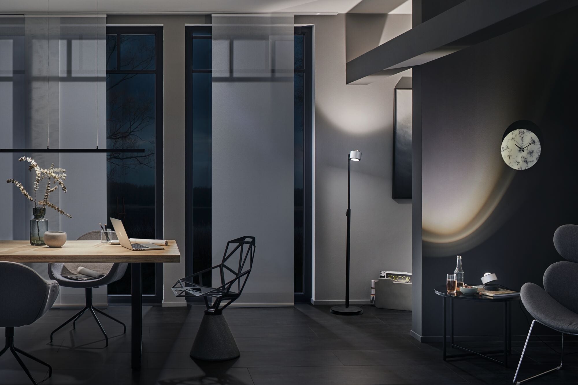LED Pendelleuchte Lento 42W - schwarz - dimmbar - höhenverstellbar
