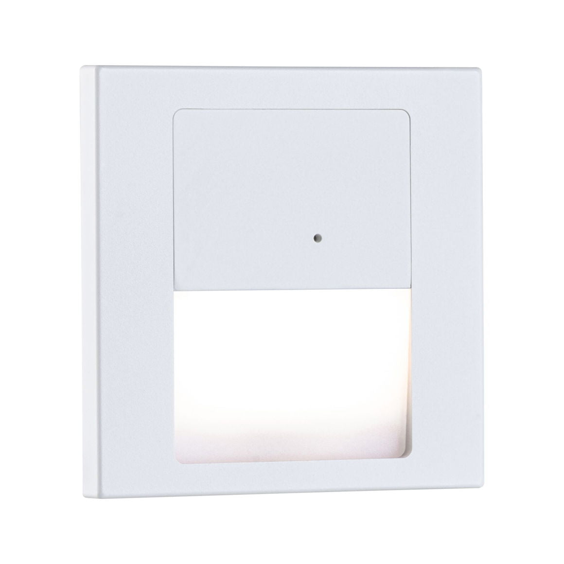 LED Wandeinbauleuchte Tsaro eckig 80x36mm 1W 80lm 230V 2700K Weiß matt mit Bewegungsmelder