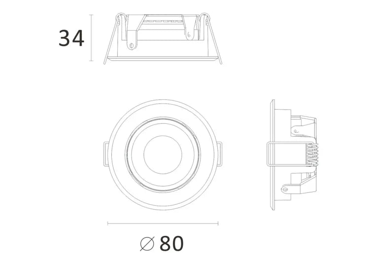 AGON FLAT ROUND EINBAUSTRAHLER