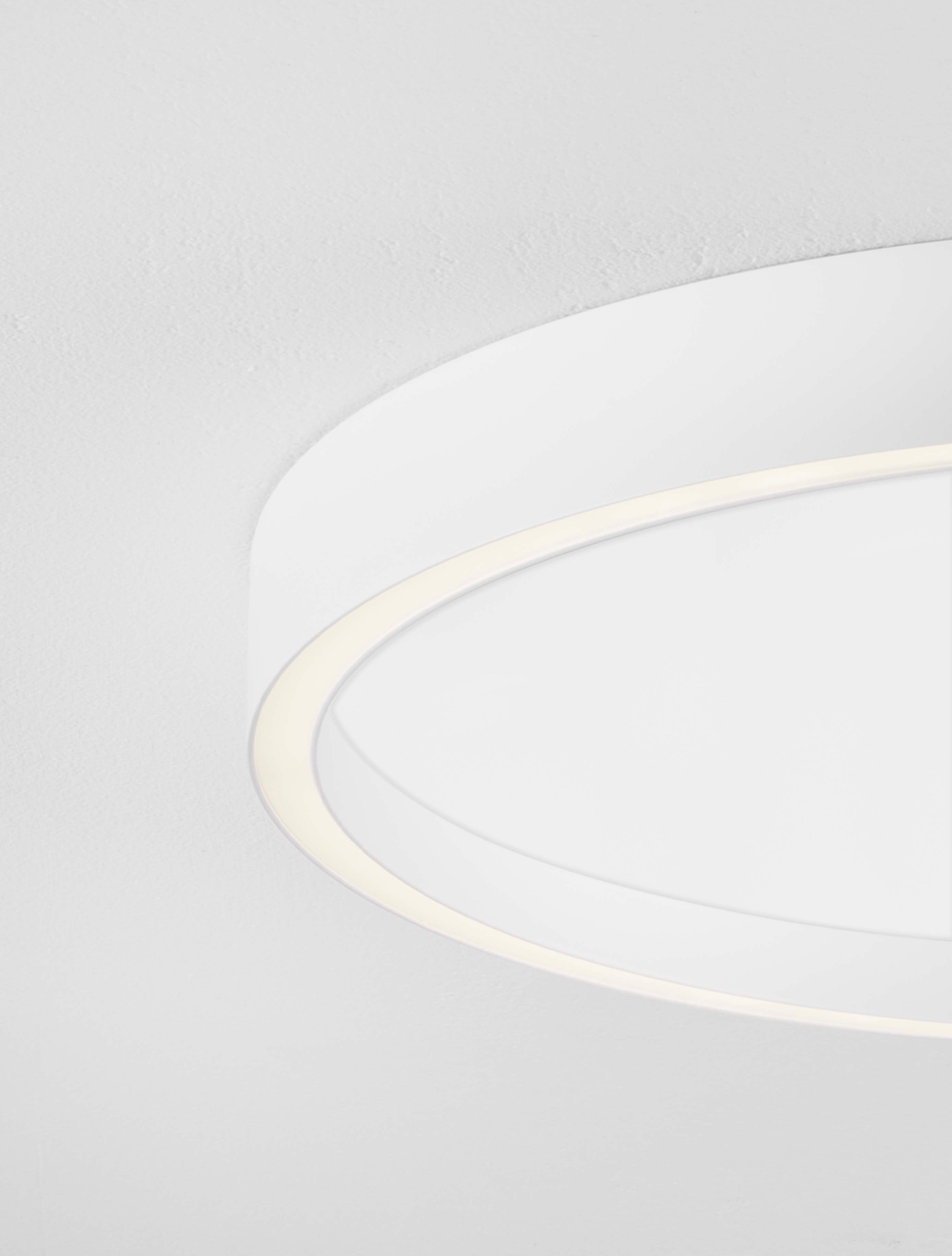 Nova Luce LED Deckenleuchte Istos in Weiß 38 Watt Dimmbar Ø 50 cm 2700/3000 Kelvin
