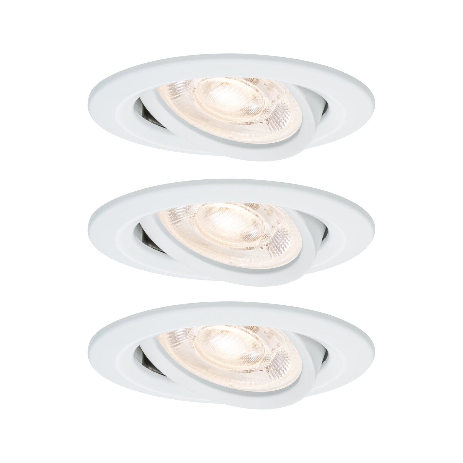 LED Einbauleuchte Nova GU10 Flat schwenkbar 3x4,9W 3x550lm 230V 2700 Kelvin