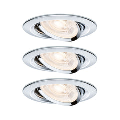 LED Einbauleuchte Nova GU10 Flat schwenkbar 3x4,9W 3x550lm 230V 2700 Kelvin