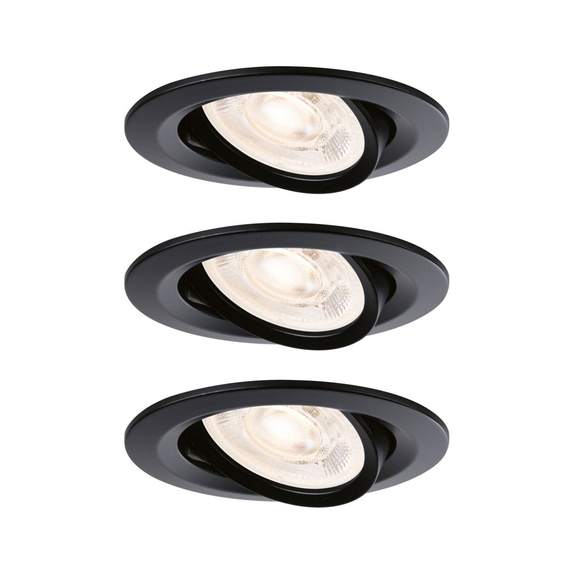 LED Einbauleuchte Nova GU10 Flat schwenkbar 3x4,9W 3x550lm 230V 2700 Kelvin