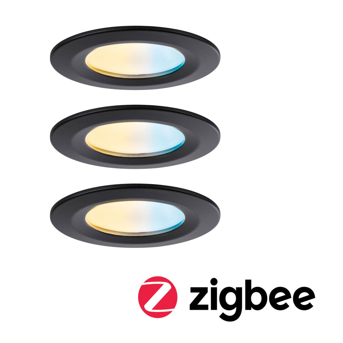 LED Einbauleuchte Nova Coin  IP44 rund 78mm Tunable White/RGBW 3x6W 3x530lm 230V Aluminium