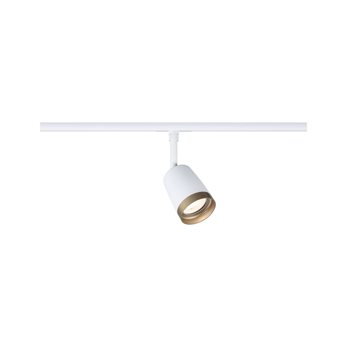 URail Schienenspot Cover Einzelspot GU10 max. 10W 230V Signalweiß/Gold matt