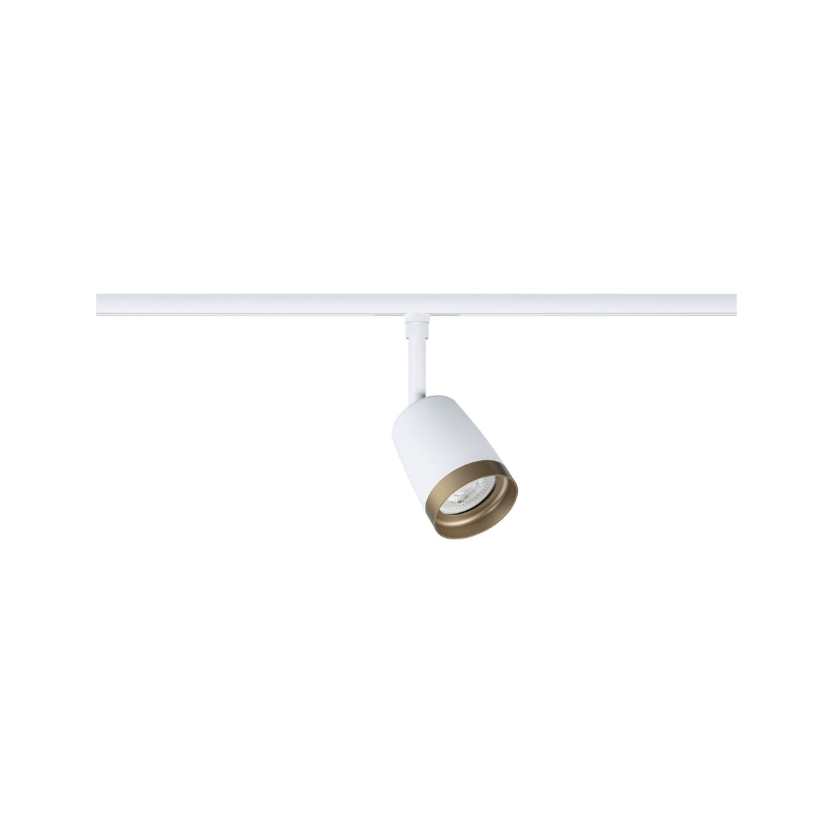 URail Schienenspot Cover Einzelspot GU10 max. 10W 230V Signalweiß/Gold matt