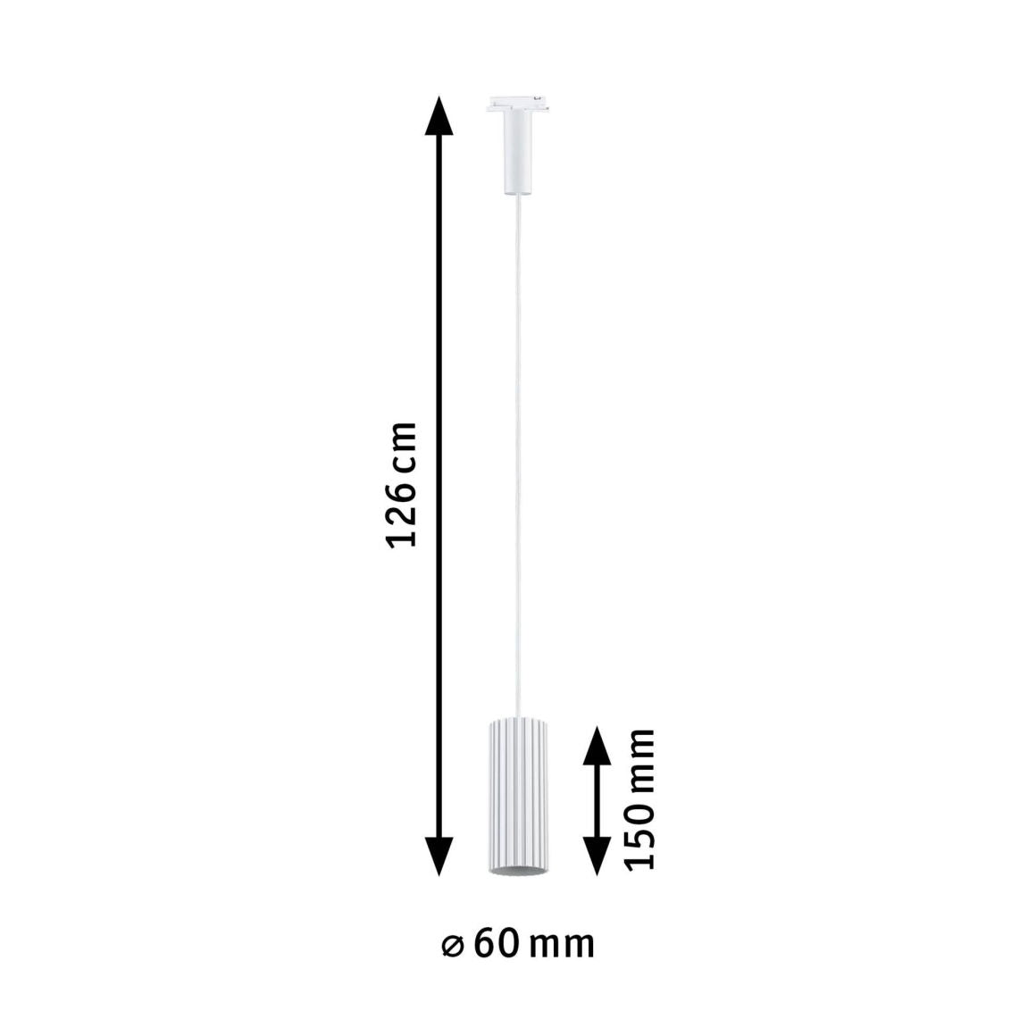 URail Pendel Lirena  GU10 max. 10W 230V Signalweiß