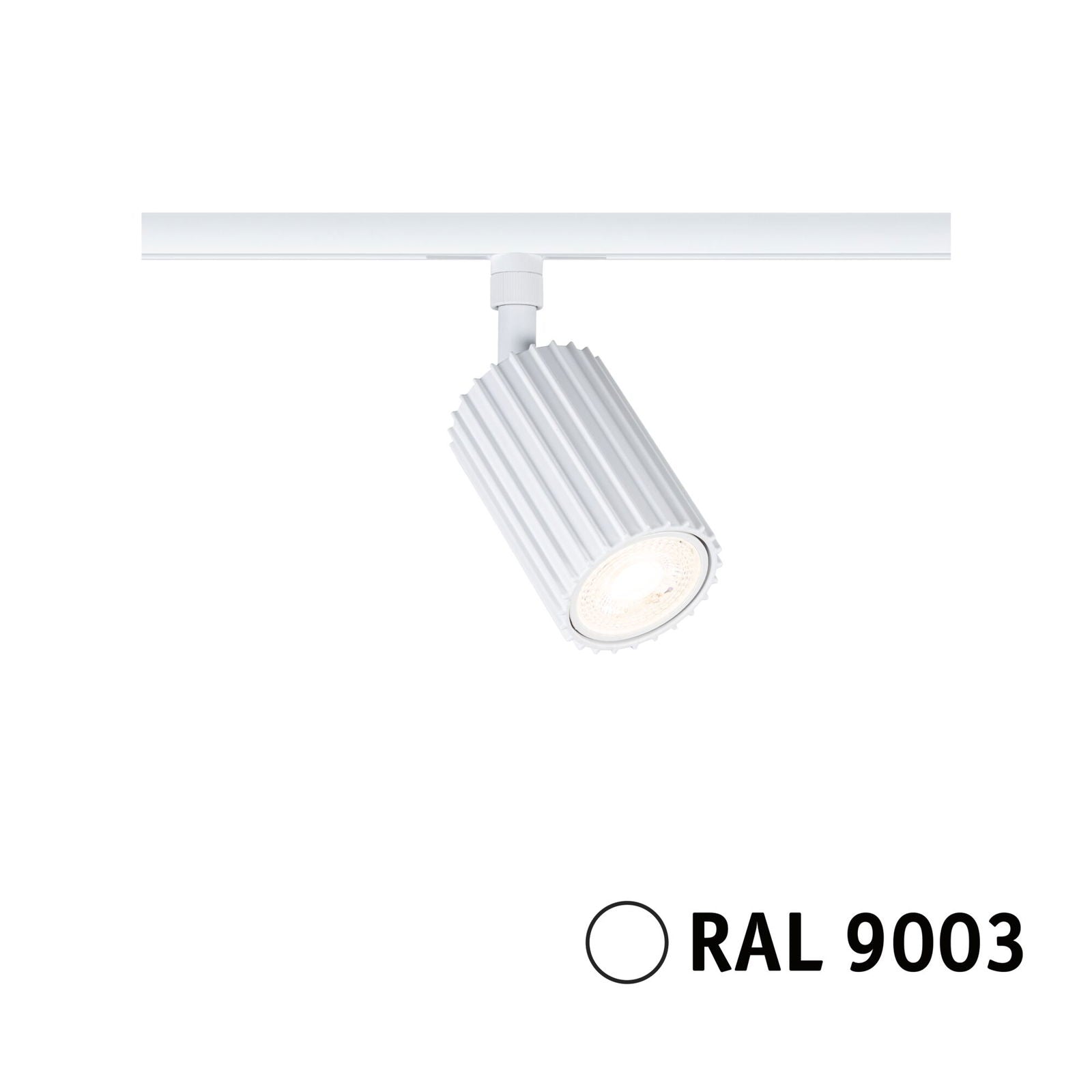 Spot sur rail URail Lirena GU10 max. 10W 230V Blanc signalisation