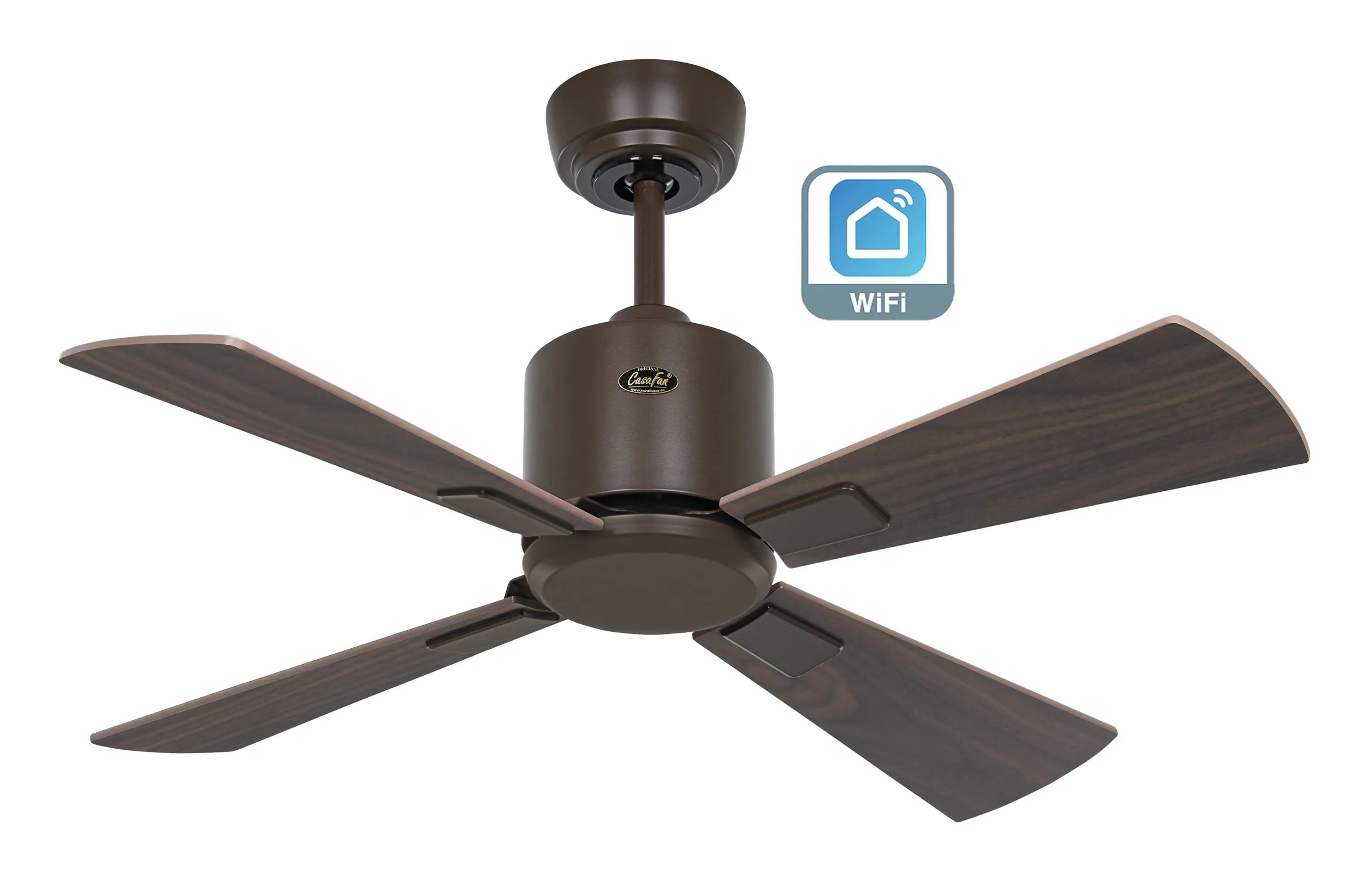 CasaFan ECO NEO III 92 WiFi – Lack bronze, Nussbaum/Kirschbaum