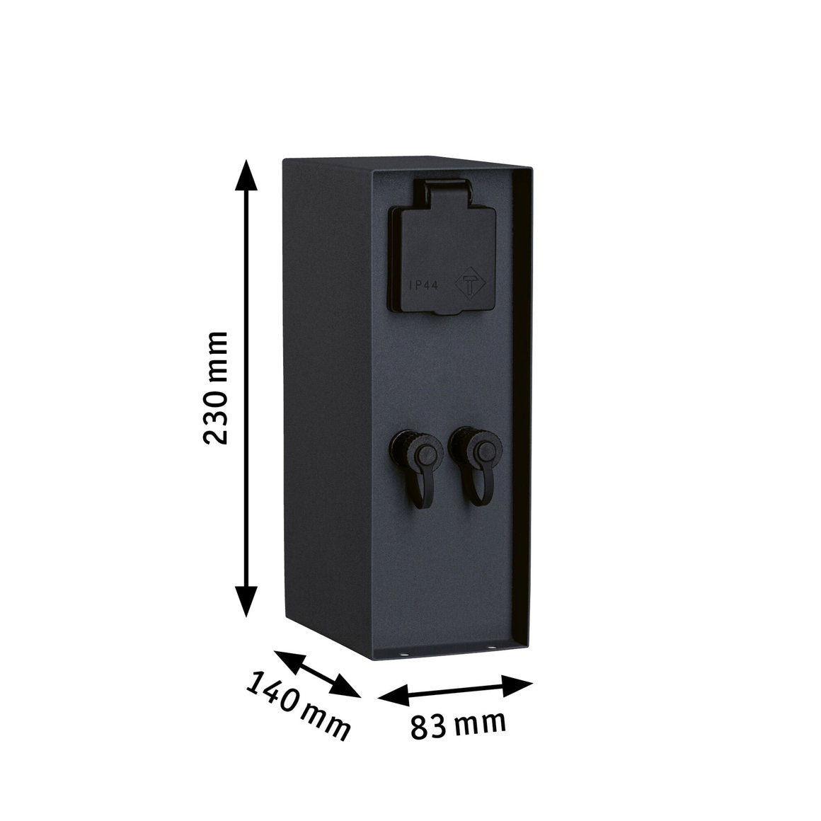 Paulmann Plug & Shine Steckdosensäule Rio Smart inkl. Trafo IP44 Anthrazit