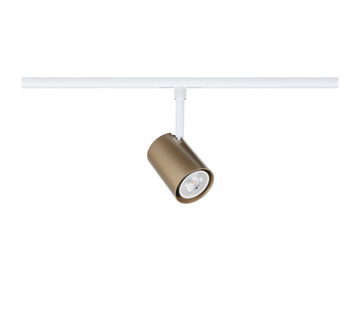 URailSchienenspot Luxe GU10 max. 10W dimmbar 230V Gold matt/Signalweiß