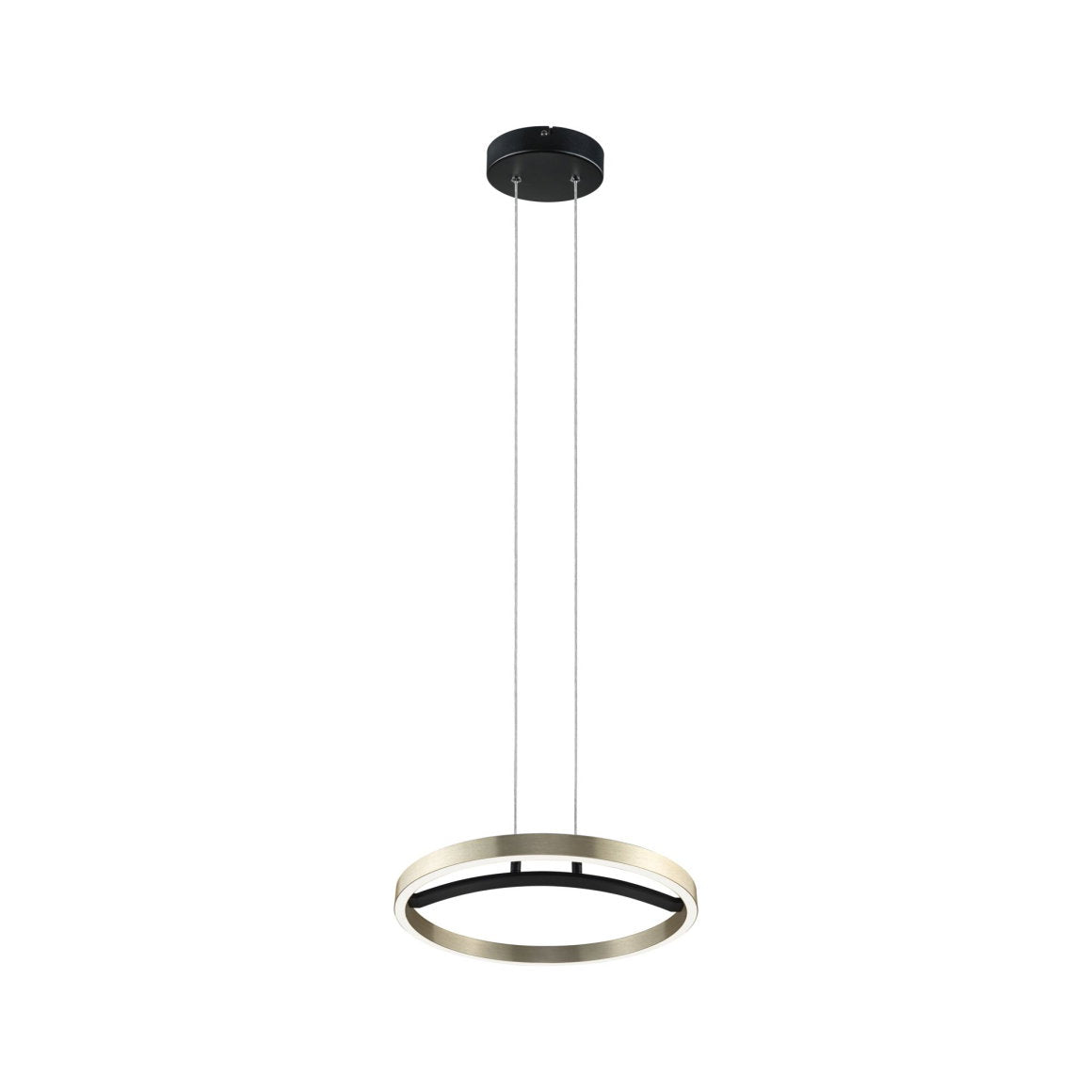 LED Pendelleuchte 3-Step-Dim Melira 2700K 1690lm 24W Schwarz matt/Gold