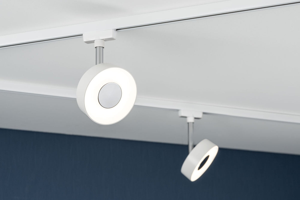 URail Schienenspot 3-Step-Dim Circle 280lm 5W 3000K dimmbar 230V Weiß