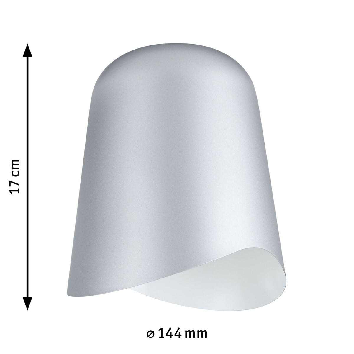 URail Schirm DecoSystems Alvaro 144mm Chrom matt/Weiß