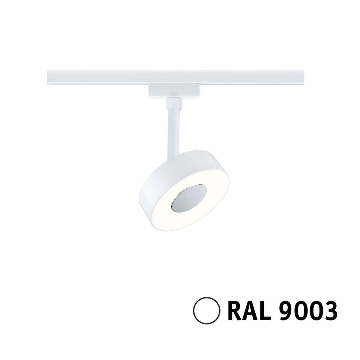 URail Schienenspot 3-Step-Dim Circle 280lm 5W 3000K dimmbar 230V Signalweiß