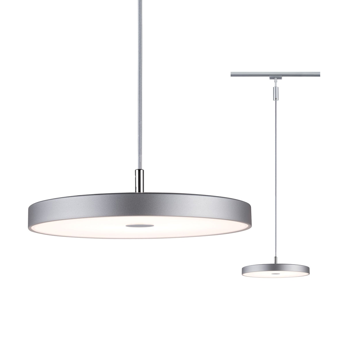 URail Pendel 3-Step-Dim Hildor 850lm 15W 3000K dimmbar 230V Chrom matt