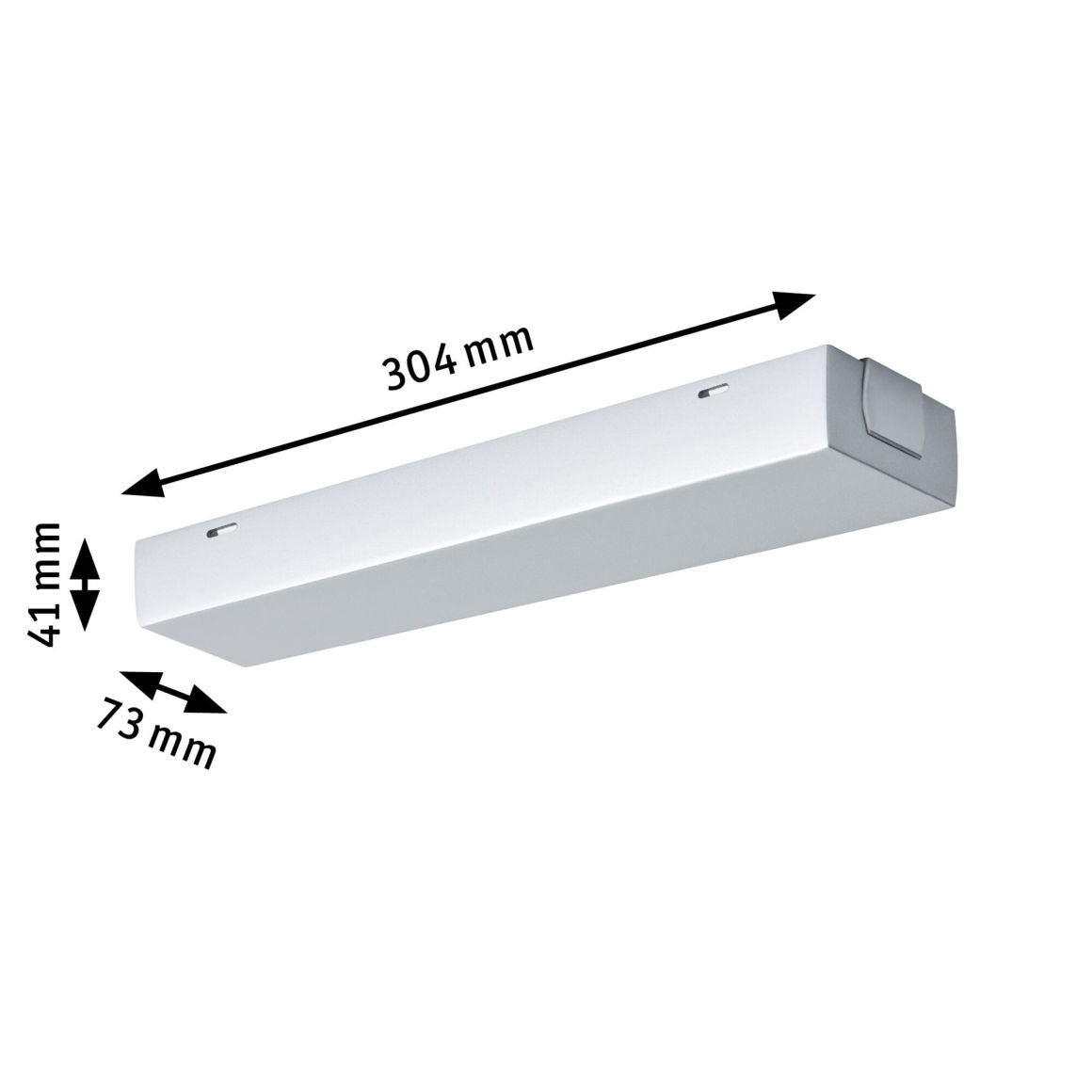 URail System Light&Easy Mittel-Einspeis. max. 1000W Chrom matt 230V Metall