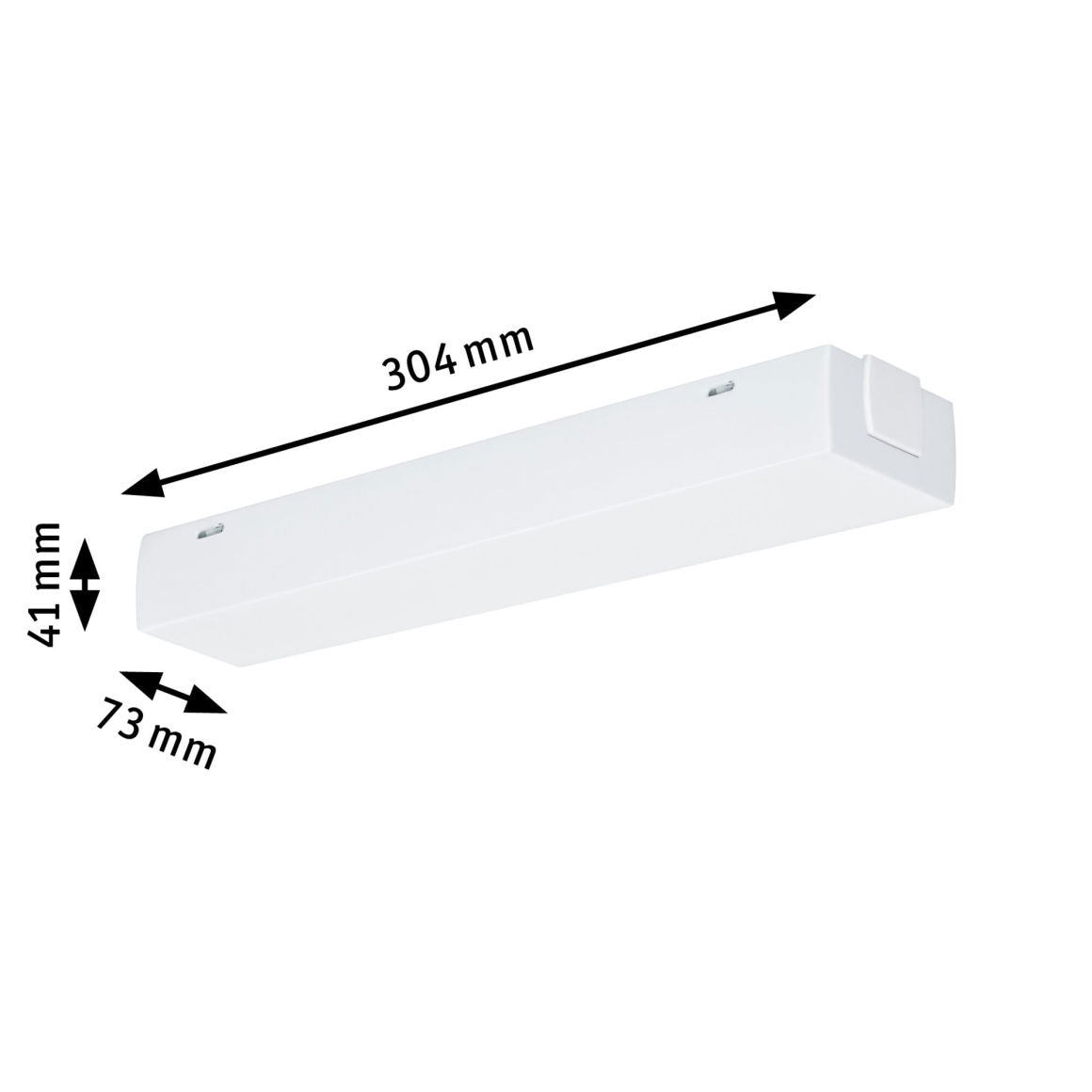 URail System Light&Easy Mittel-Einspeis. max. 1000W Weiß 230V Metall
