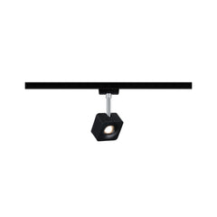 URail Schienenspot Cube Einzelspot 540lm 8W 2700K dimmbar 230V Schwarz matt/Chrom