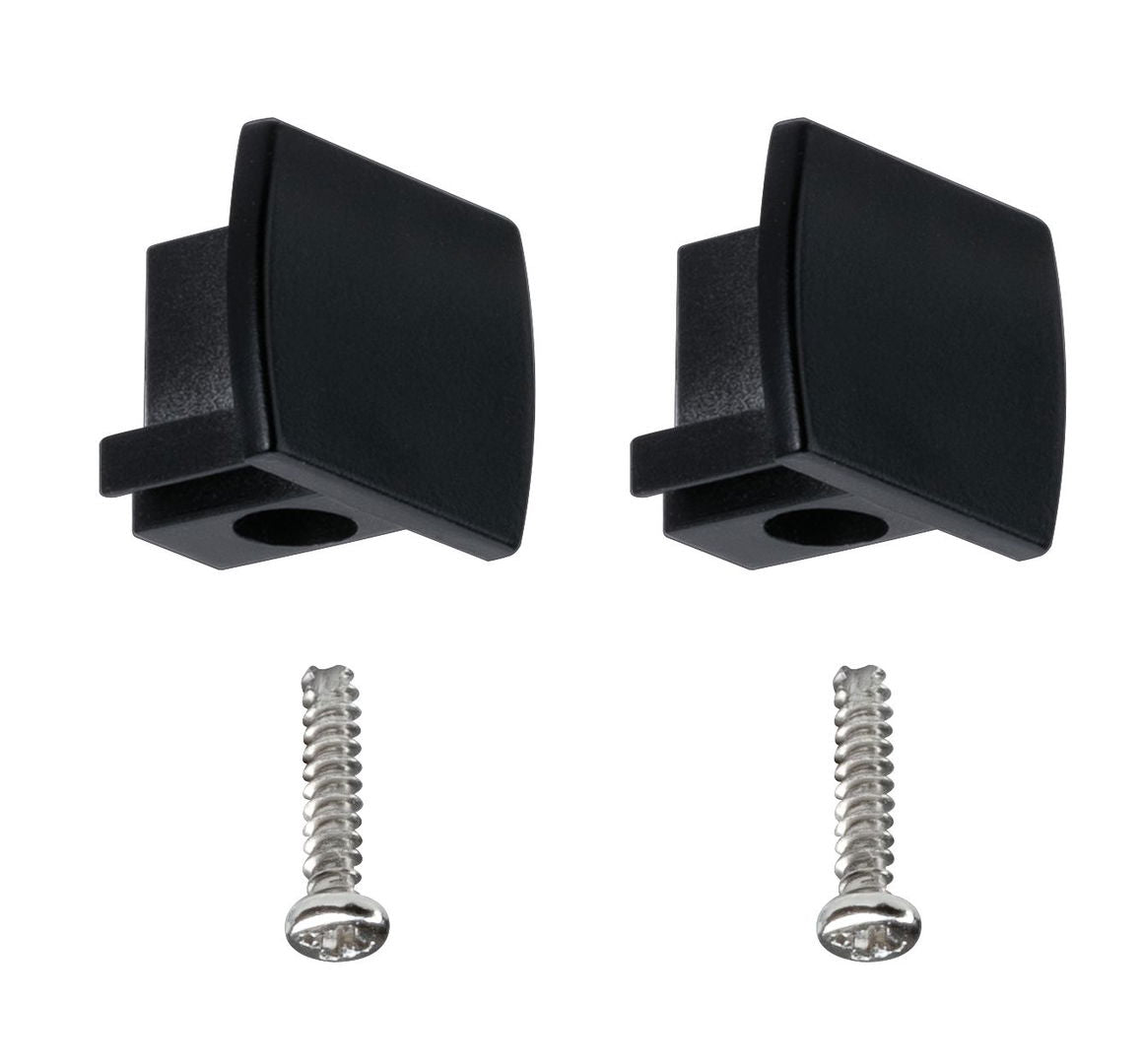 URail End Caps 2-Pack Black