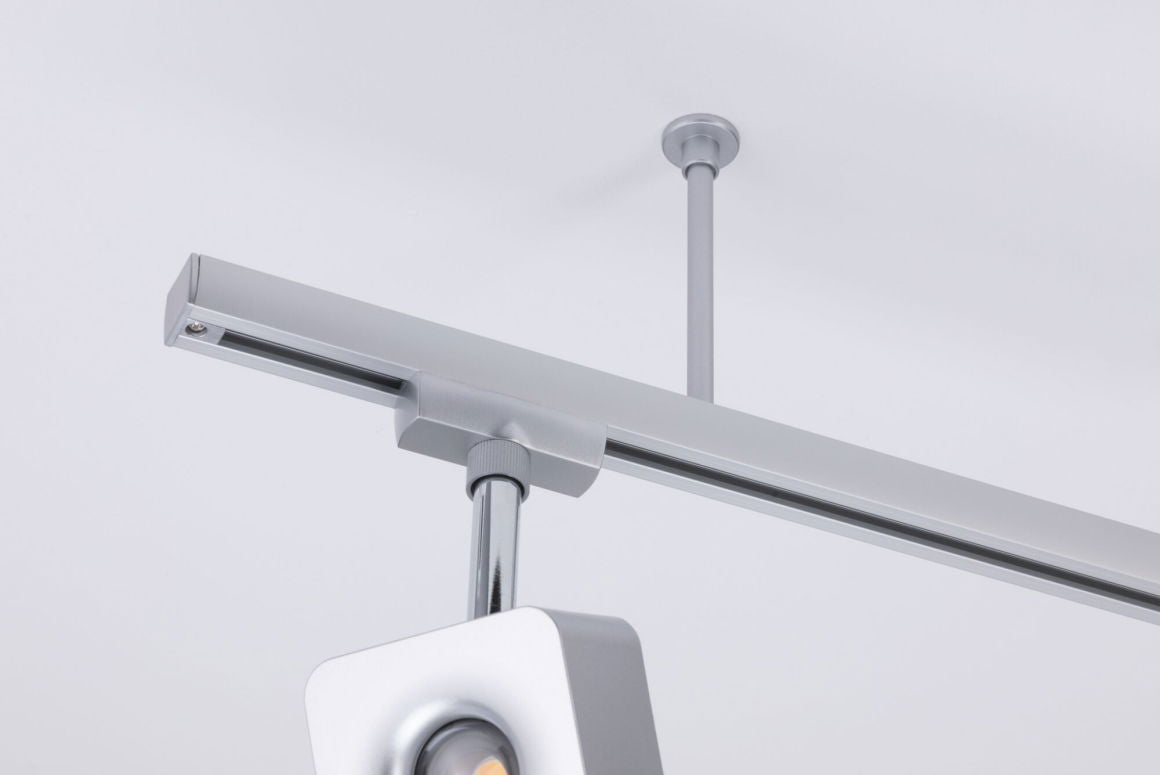 URail System Light&Easy Abhängung 105mm Chrom matt 230V Metall